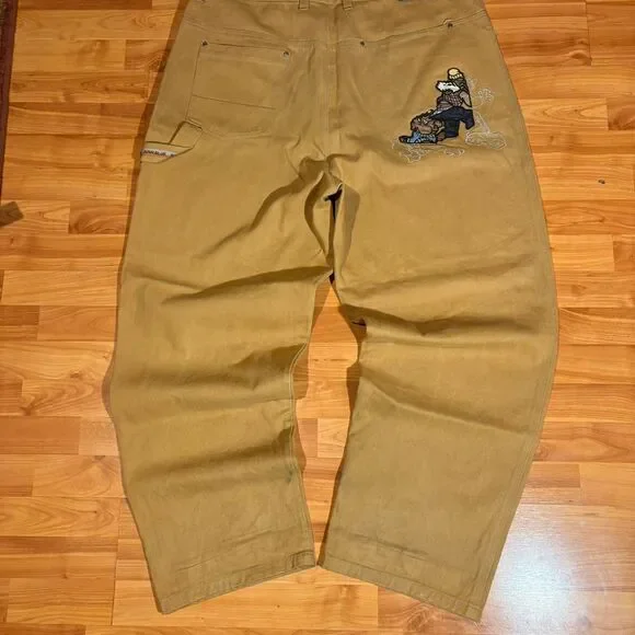 Jnco Men's Tan and Yellow Jeans - Picture 2 of 7